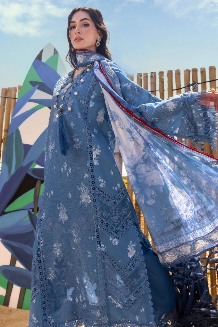 Saira Shakira 3 Piece Luxury Lawn Collection'25-CECIL-A