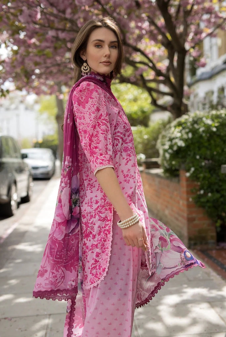 3 Piece Stitched Embroidered Printed Lawn Suit From Sobia Nazir Basics'25 Collection - 01