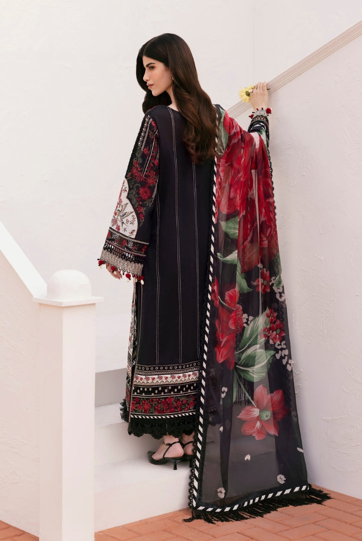 3 Piece Stitched Embroidered Lawn Suit From Baroque Eid Lawn'25 Collection - 01