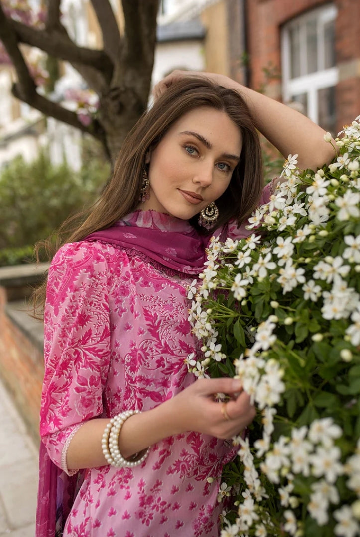 3 Piece Stitched Embroidered Printed Lawn Suit From Sobia Nazir Basics'25 Collection - 01