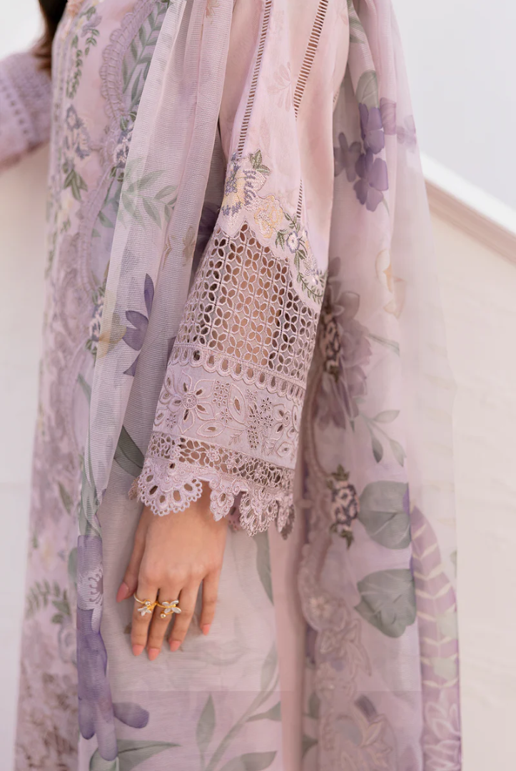 3 Piece Stitched Embroidered Lawn Suit From Baroque Eid Lawn'25 Collection - 08