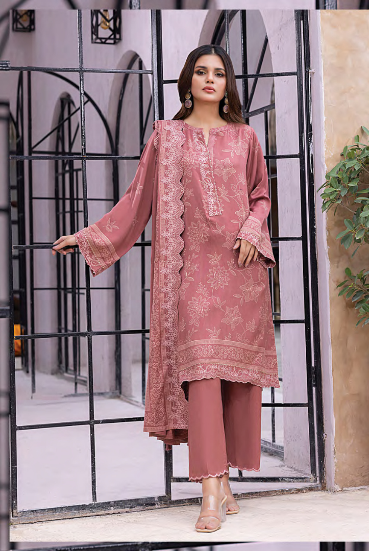 3 Piece Stitched Winter Essentials By LSM Lakhany Embroidered Cashmi Wool LG-RK-0067-B
