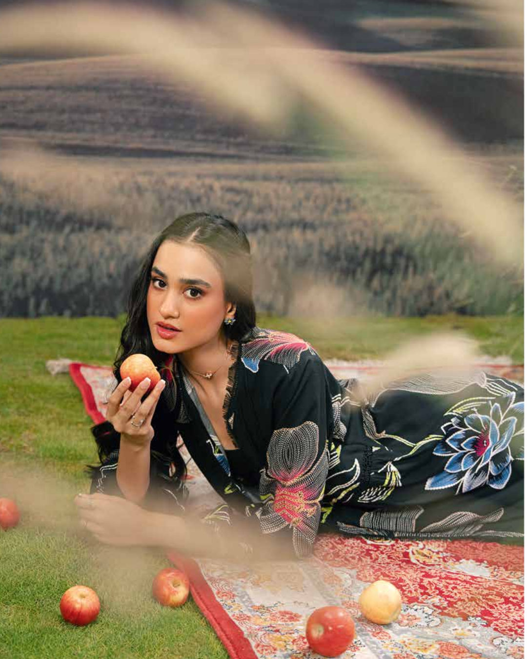 3 Piece Stitched Embroidered Linen Casual - Pre/Fall 25 Winter M.Basics by MARIA.B  - MBPF#11