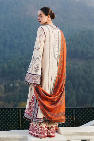 3 Piece Stitched Luxury Winter Shawl Suits Collection'24 By Hussain Rehar - ALMAS