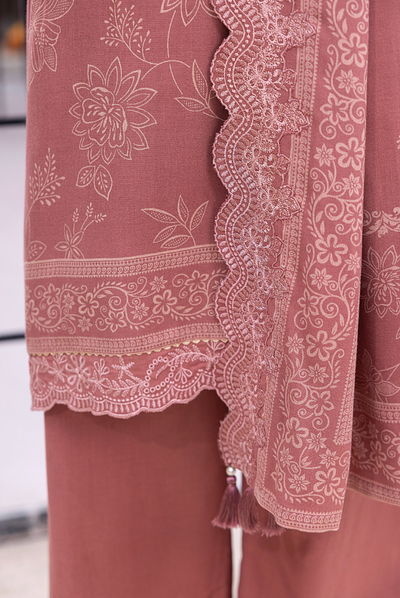 3 Piece Stitched Winter Essentials By LSM Lakhany Embroidered Cashmi Wool LG-RK-0067-B