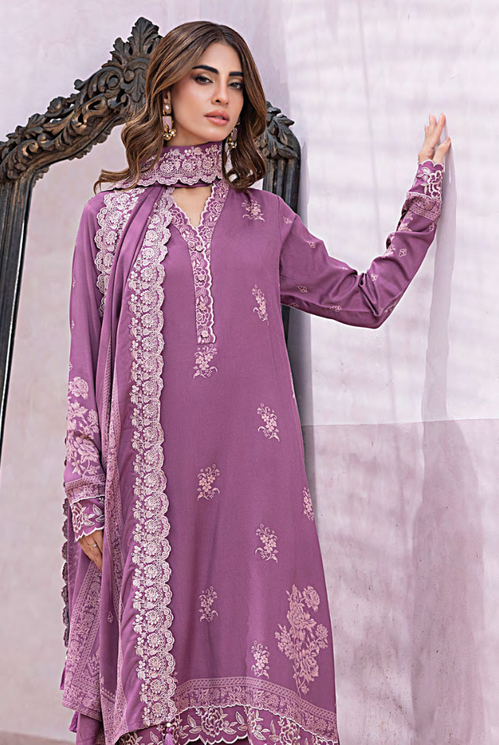 3 Piece Stitched Winter Essentials By LSM Lakhany Embroidered Cashmi Wool LG-RL-0307-A