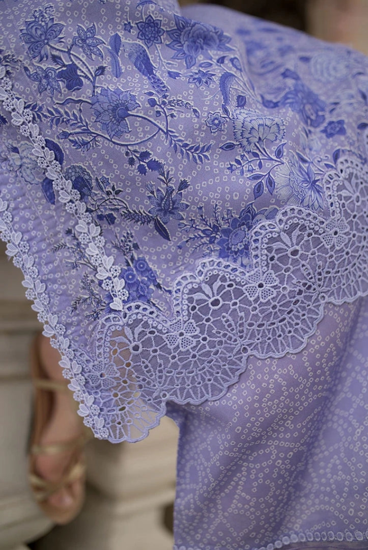 3 Piece Stitched Embroidered Printed Lawn Suit From Sobia Nazir Basics'25 Collection - 13