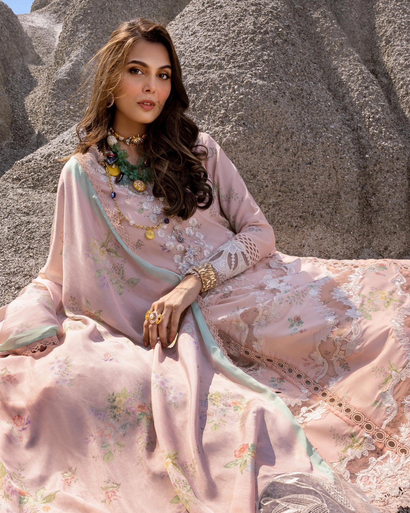 Saira Shakira 3 Piece Luxury Lawn Collection'25-SERENA-B