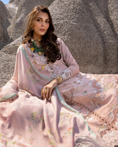 Saira Shakira 3 Piece Luxury Lawn Collection'25-SERENA-B