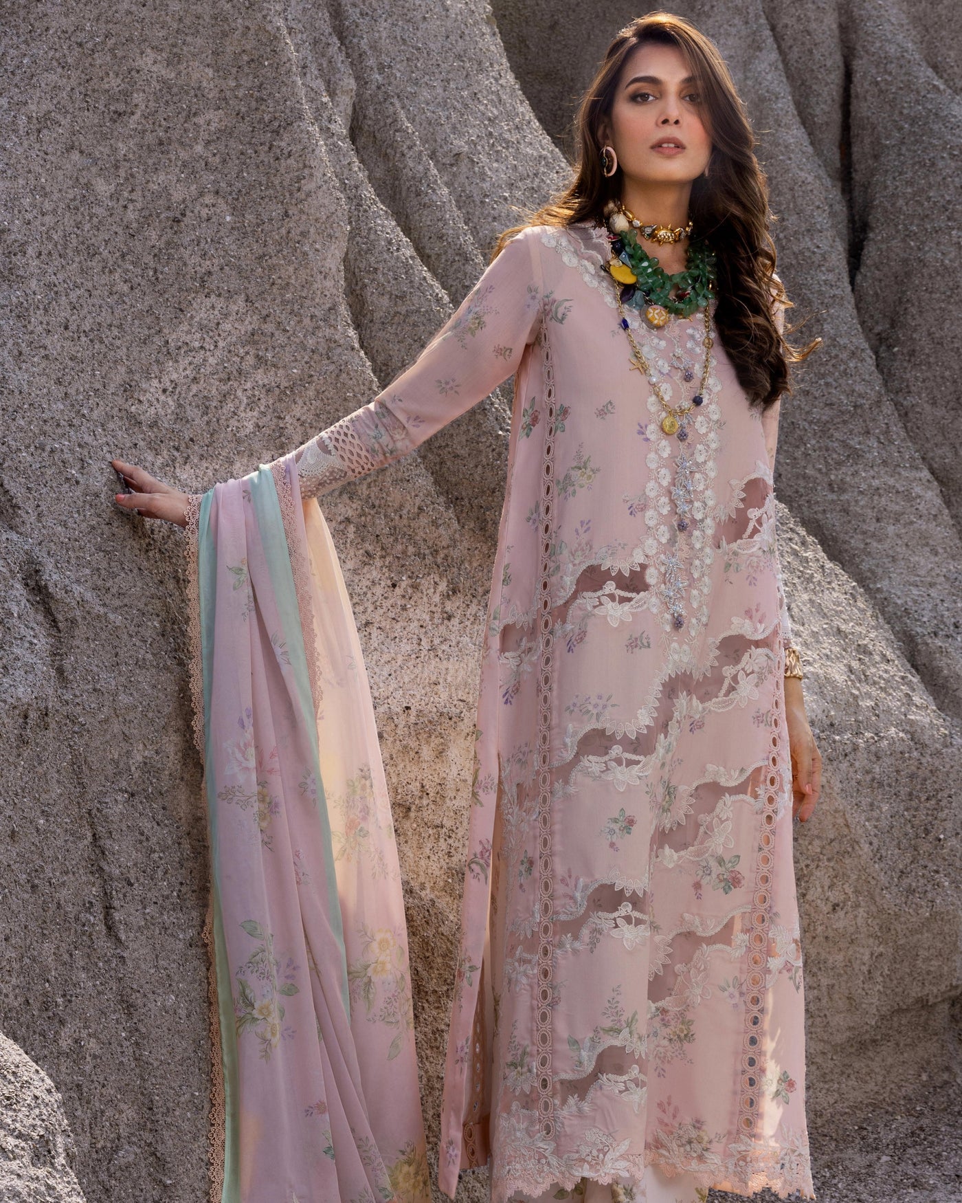Saira Shakira 3 Piece Luxury Lawn Collection'25-SERENA-B