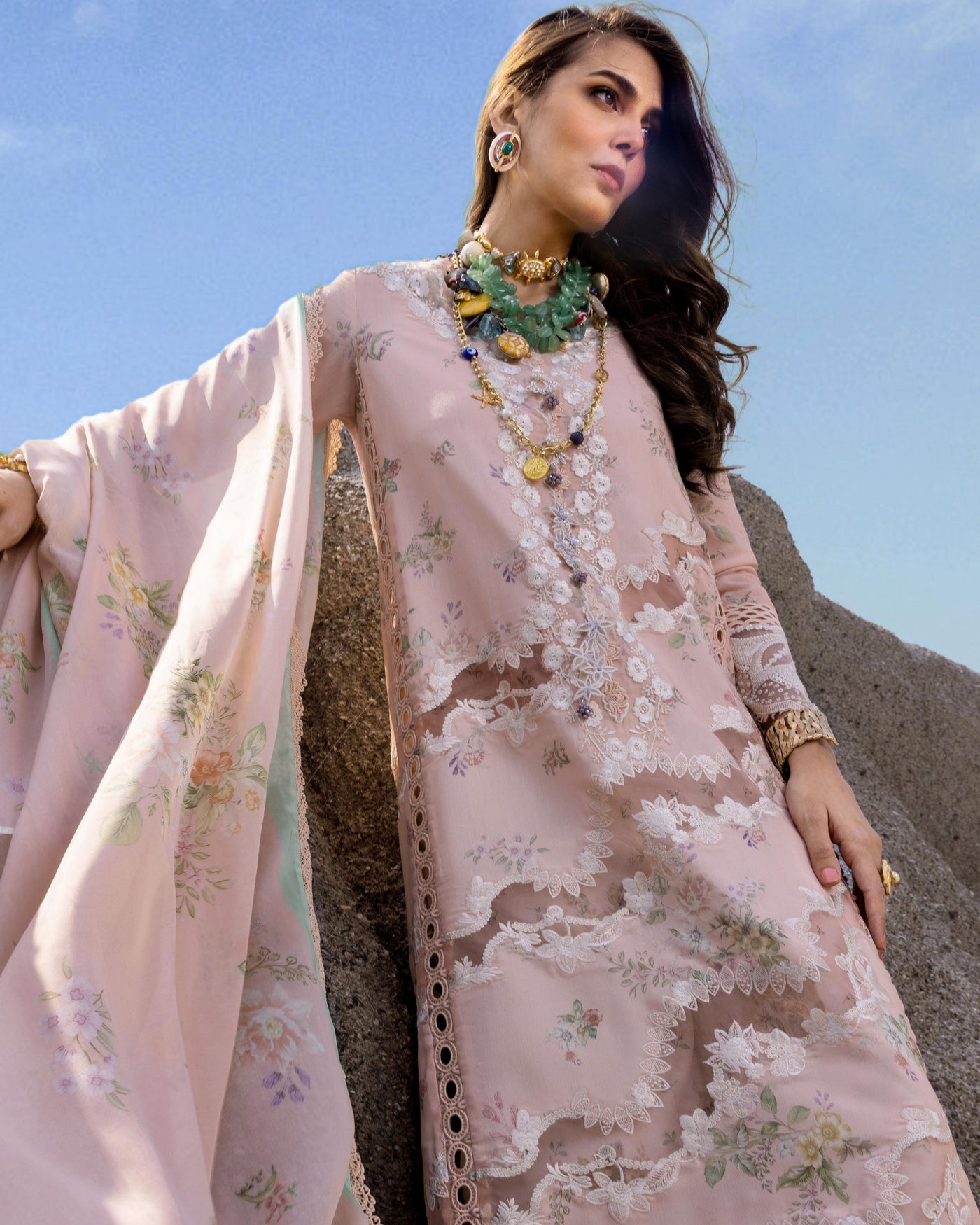 Saira Shakira 3 Piece Luxury Lawn Collection'25-SERENA-B