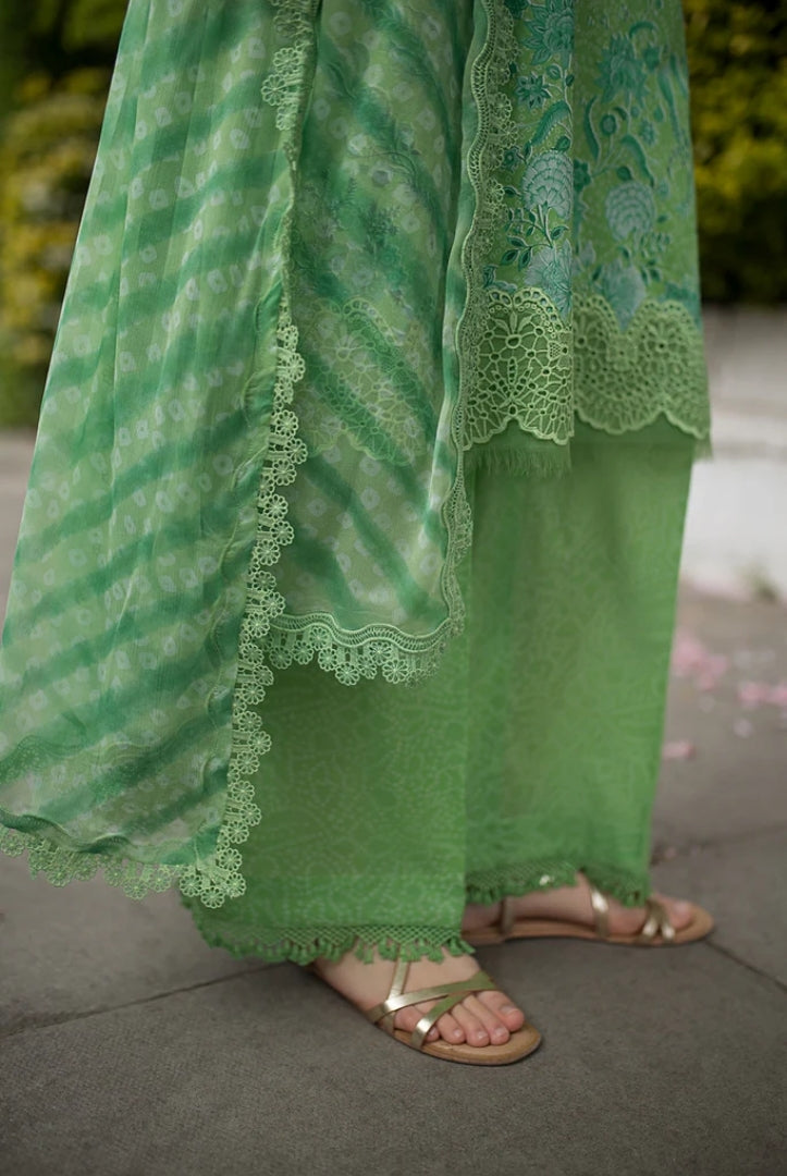 3 Piece Stitched Embroidered Printed Lawn Suit From Sobia Nazir Basics'25 Collection - 14