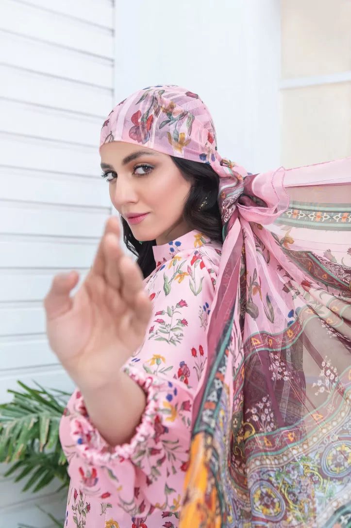 3 Piece Stitched Suit By Mizaaj Silkiya - 07