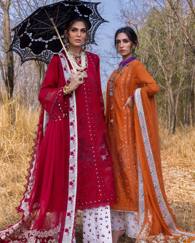 Saira Shakira 3 Piece Luxury Lawn Collection'25-SHAMS-B