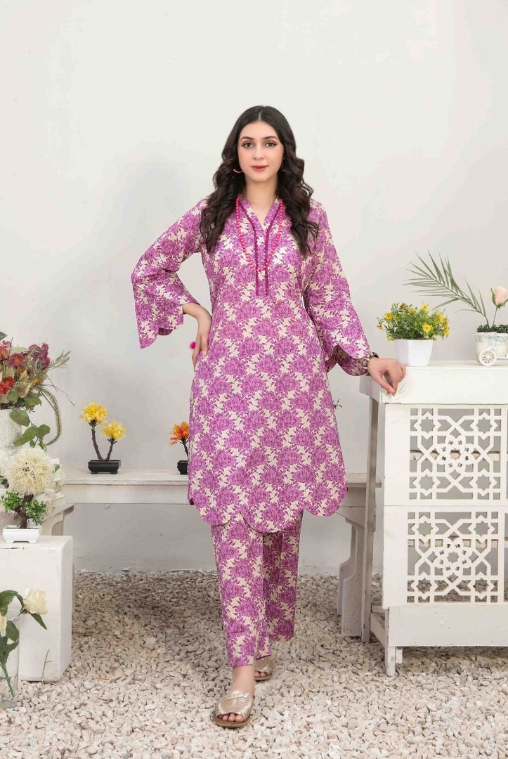 2 Piece Stitched Digital Printed Lawn Suit From Nada By Tawakkal - 15