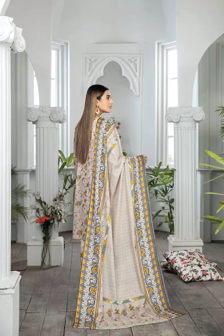 Johra Raiza 3 Piece Stitched Suit - 01