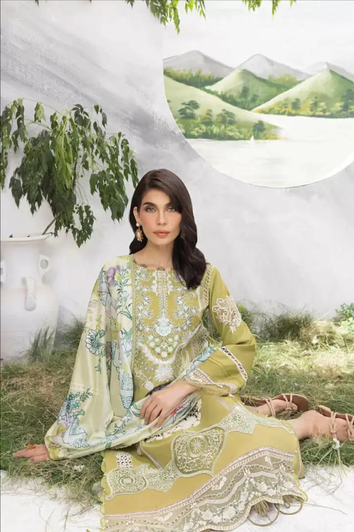 Aleyna By Asifa & Nabeel 3 Piece Stitched Suit - 10