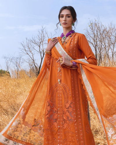 Saira Shakira 3 Piece Luxury Lawn Collection'25-SHAMS-B