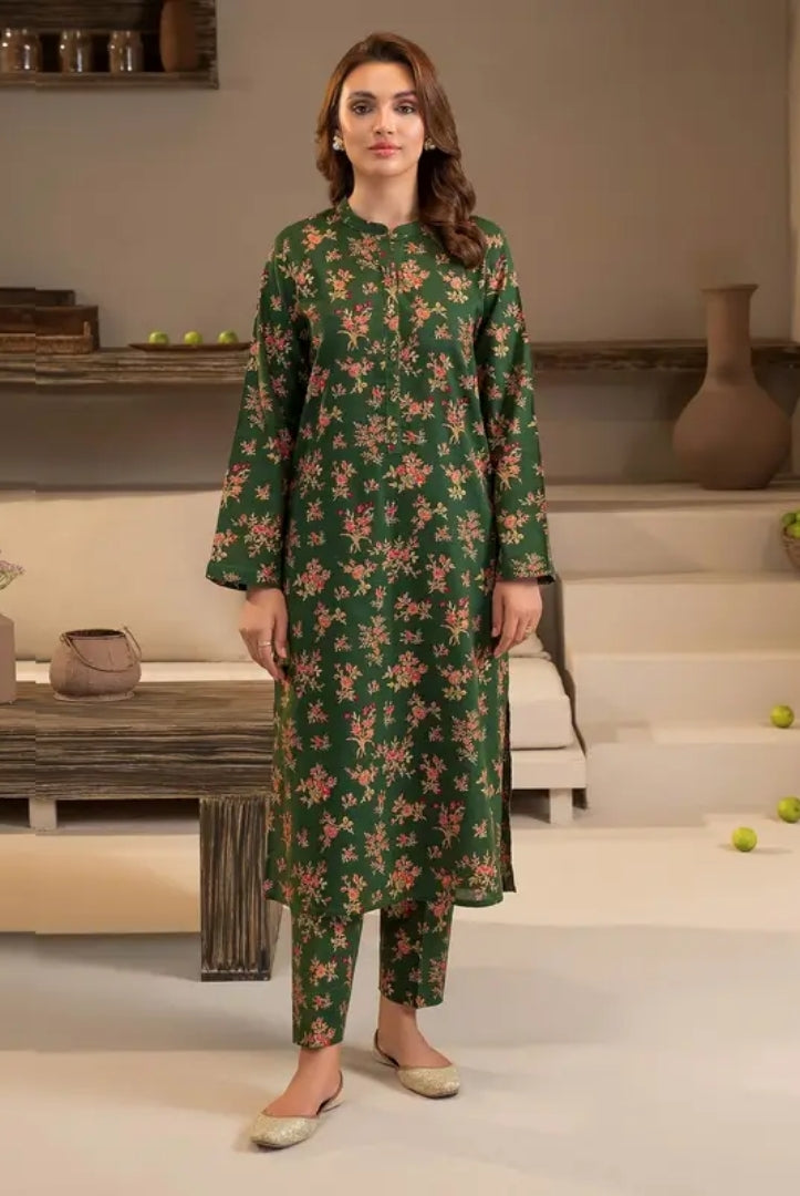 1 Pc Stitched Printed Khaddar Shirt By Limelight Winter Collection - 16