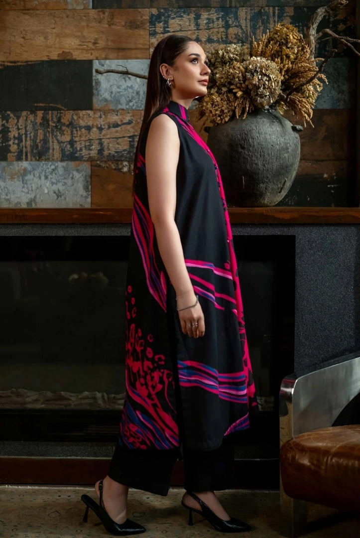 3 Piece Stitched Printed Khaddar Suit From M.Basics By Maria.B Collection - 16