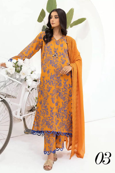 Mahee's By Riaz Arts 3 Piece Stitched Suit - 07