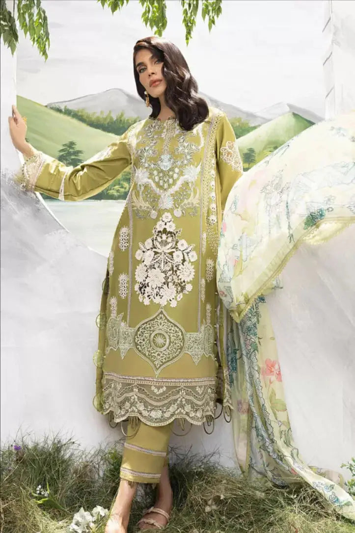 Aleyna By Asifa & Nabeel 3 Piece Stitched Suit - 10