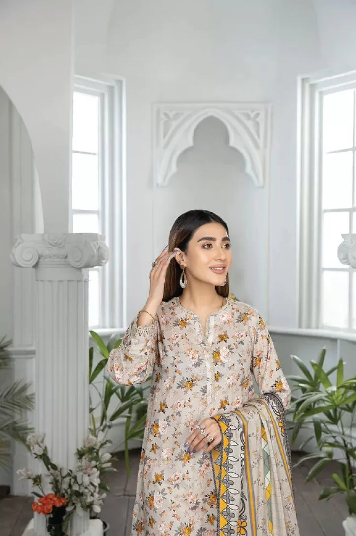 Johra Raiza 3 Piece Stitched Suit - 01