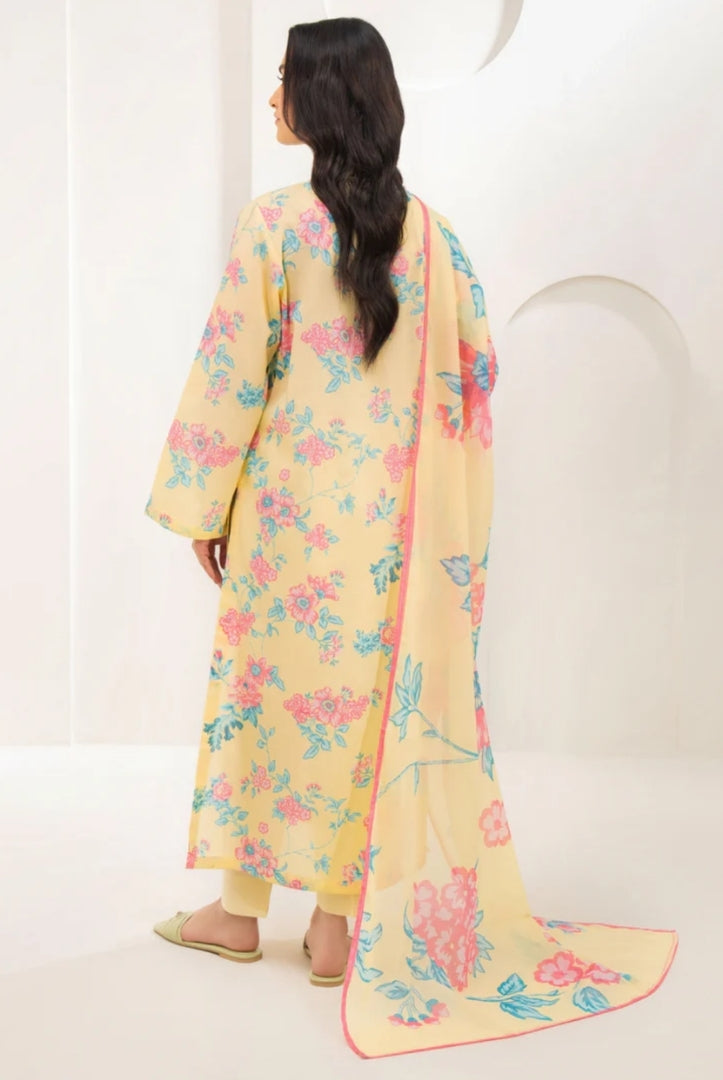 3 Pc Stitched Printed Lawn Suit By Limelight Summer Collection - 17