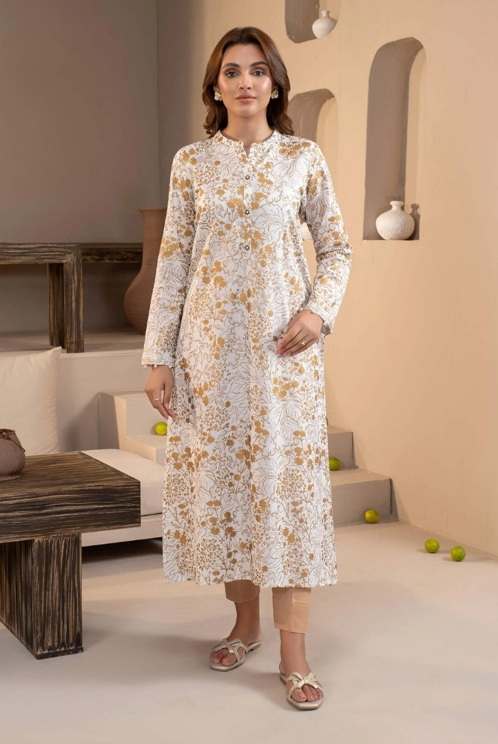1 Pc Stitched Printed Khaddar Shirt By Limelight Winter Collection - 18
