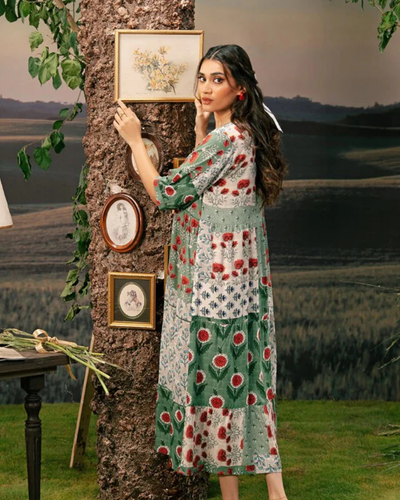 3 Piece Stitched Embroidered Linen Casual - Pre/Fall 25 Winter M.Basics by MARIA.B  - MBPF#17