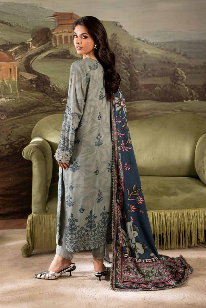 3 Piece Stitched Nureh Signature Printed Linen'25 SP-174