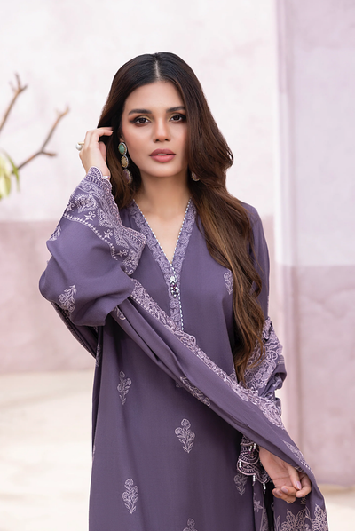 3 Piece Stitched Winter Essentials By LSM Lakhany Embroidered Cashmi Wool LG-IZ-0475-A