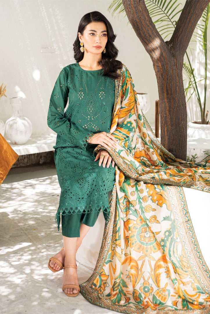 Sienna 3 Piece Stitched Lawn Suit Collection'24 By Muraad - LANA
