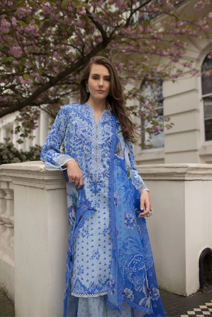 3 Piece Stitched Embroidered Printed Lawn Suit From Sobia Nazir Basics'25 Collection - 02