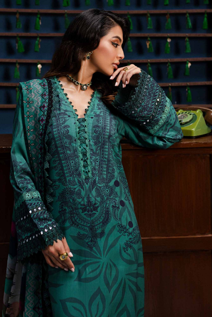 3 Piece Stitched Embroidered Suits From Gardenia By Nureh - 02