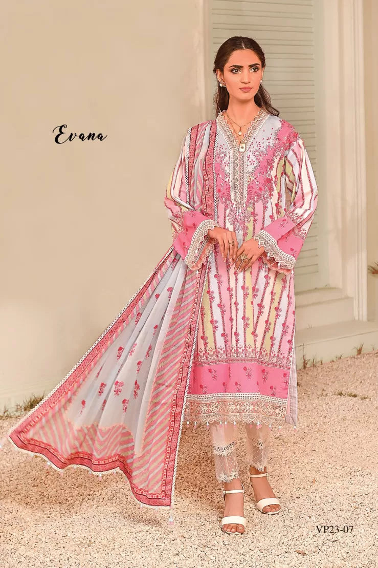 3Piece Stitched Suit By Viva Anaya - EVANA