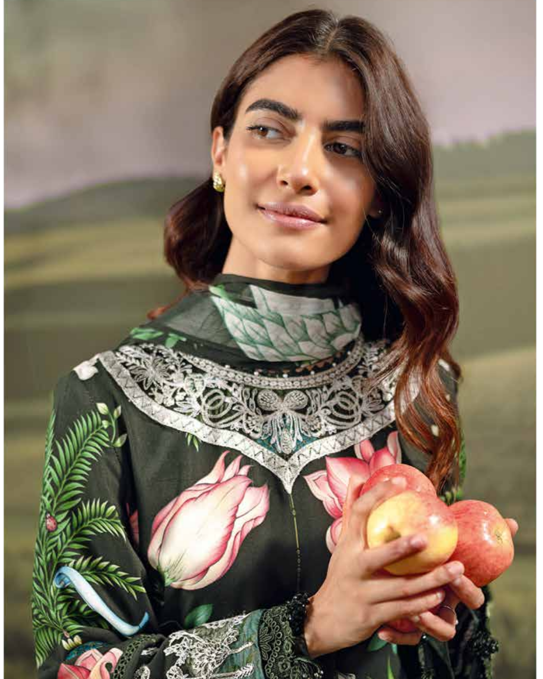 3 Piece Stitched Embroidered Linen Casual - Pre/Fall 25 Winter M.Basics by MARIA.B  - MBPF#20