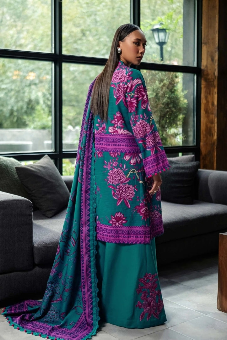 3 Piece Stitched Printed Khaddar Suit From M.Basics By Maria.B Collection - 21