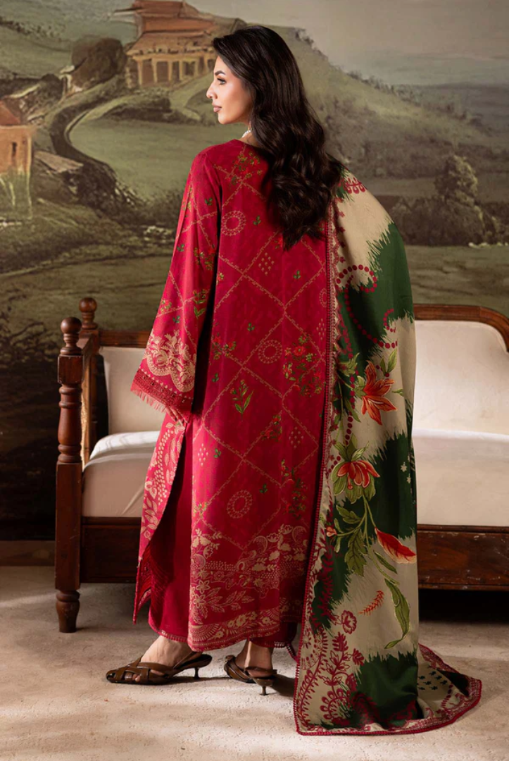 3 Piece Stitched Nureh Signature Printed Linen'25 SP-175