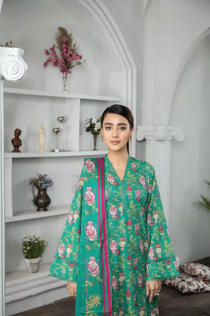 Johra Raiza 3 Piece Stitched Suit - 07
