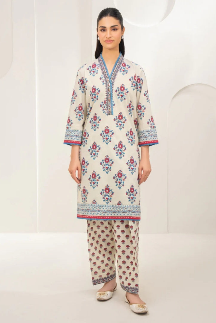 2 Pc Stitched Printed Lawn Suit By Limelight Summer Collection - 23