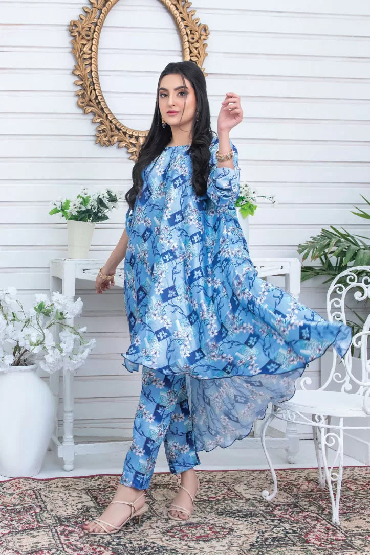 3 Piece Stitched Suit By Mizaaj Silkiya - 10