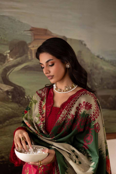 3 Piece Stitched Nureh Signature Printed Linen'25 SP-175