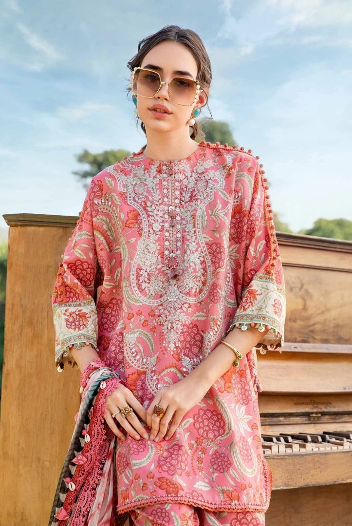 3 Piece Stitched Printed Lawn Suit From Maria.B M.Prints Spring Summer'25 Collection - 26