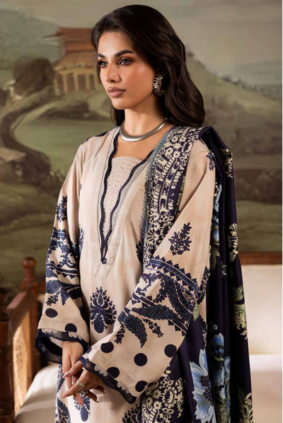 3 Piece Stitched Nureh Signature Printed Linen'25 SP-176