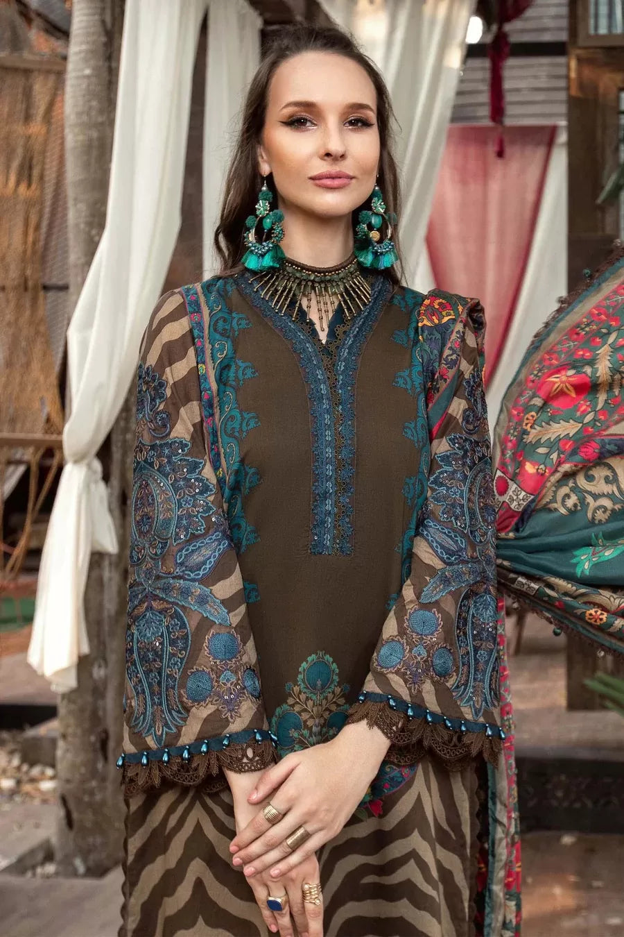 Maria.B M.Prints 3 Piece Stitched Suit - 06