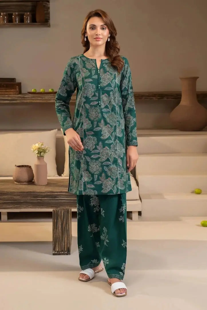 2 Pc Stitched Printed Khaddar Suit By Limelight Winter Collection - 28