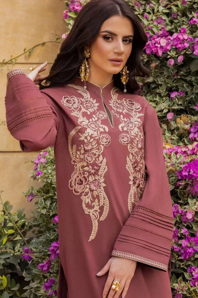 2 Piece Stitched Festive Pret Suit By Asim Jofa -  Brown