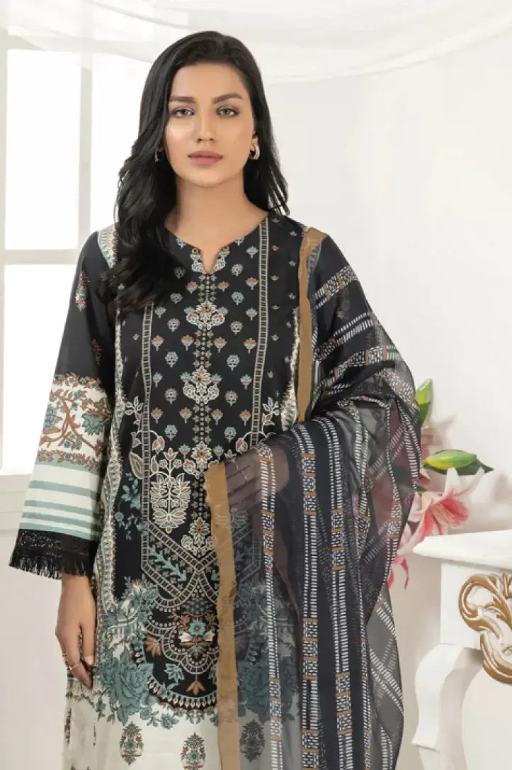 2 Piece Stitched Printed Lawn Suit By Limelight - 22