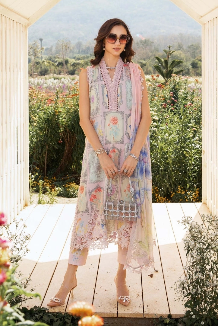 3 Piece Stitched Printed Lawn Suit From Maria.B M.Prints Spring Summer'25 Collection - 03